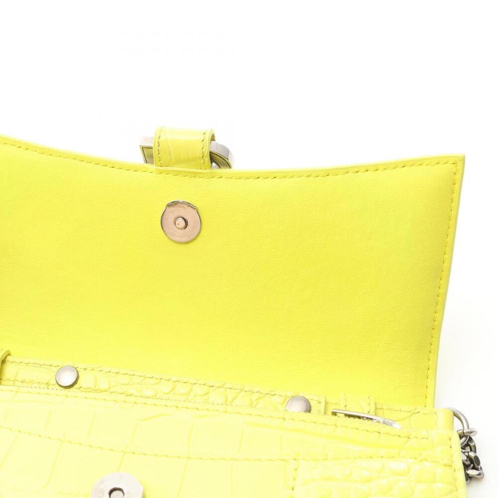 Balenciaga Hourglass Shoulder Bag, Leather, Women's, Yellow, 656050 - Picture 10 of 10
